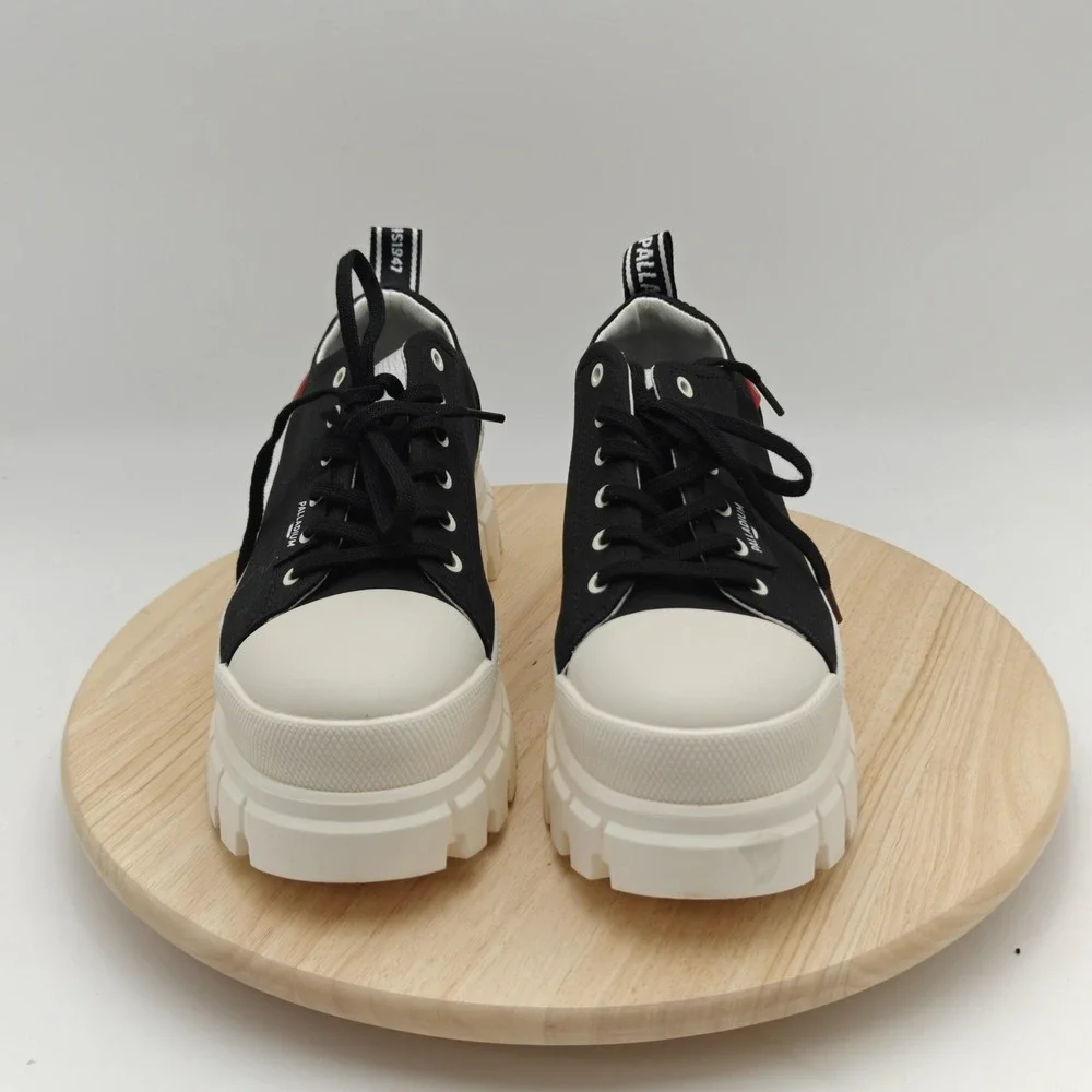 Palladium Shoes Womens‎ Size 9.5 Black Platform Lug Sole Sneaker 97243-016-M